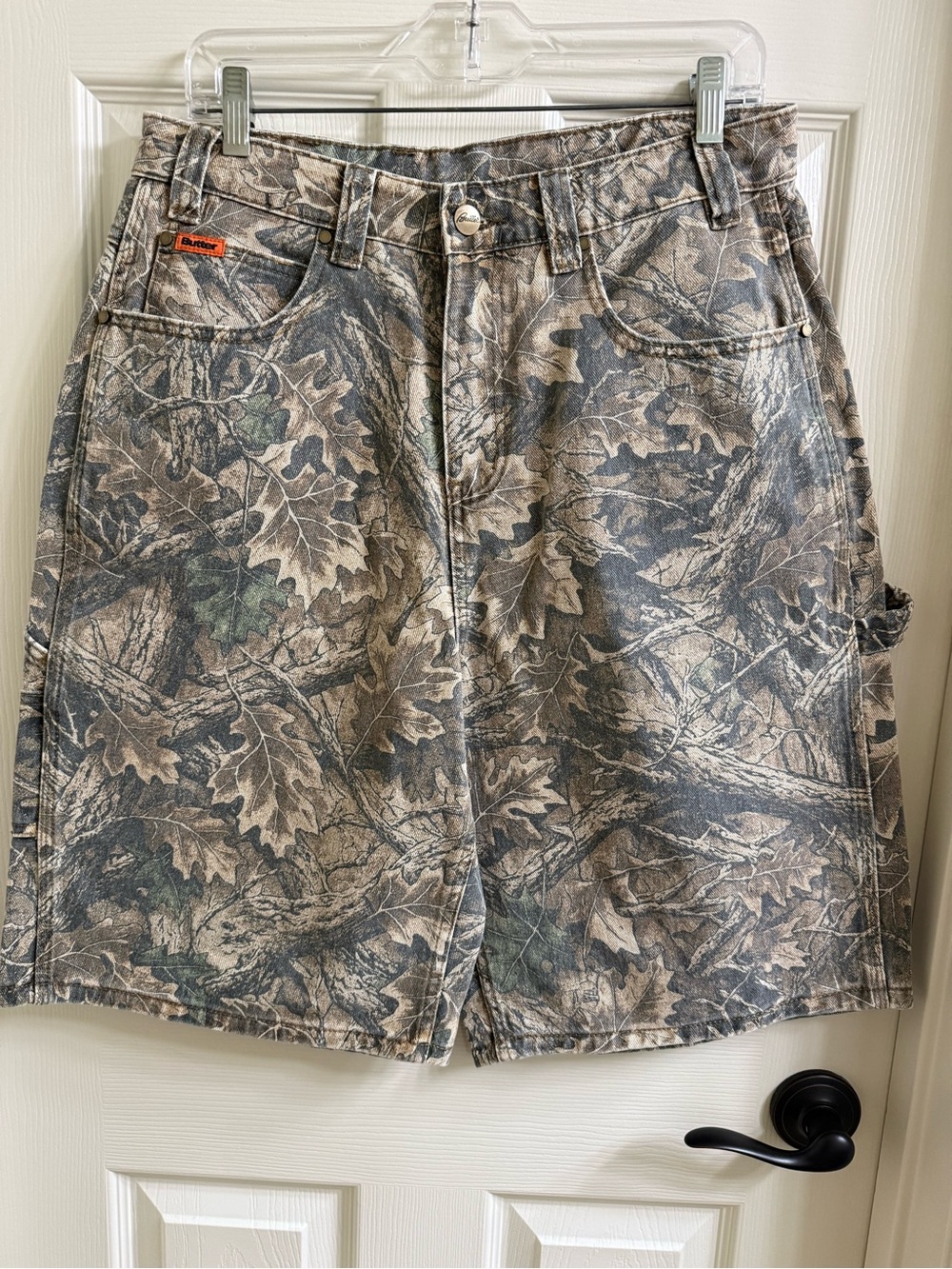 Butter Men's Camo Cargo Shorts - Brown, Green